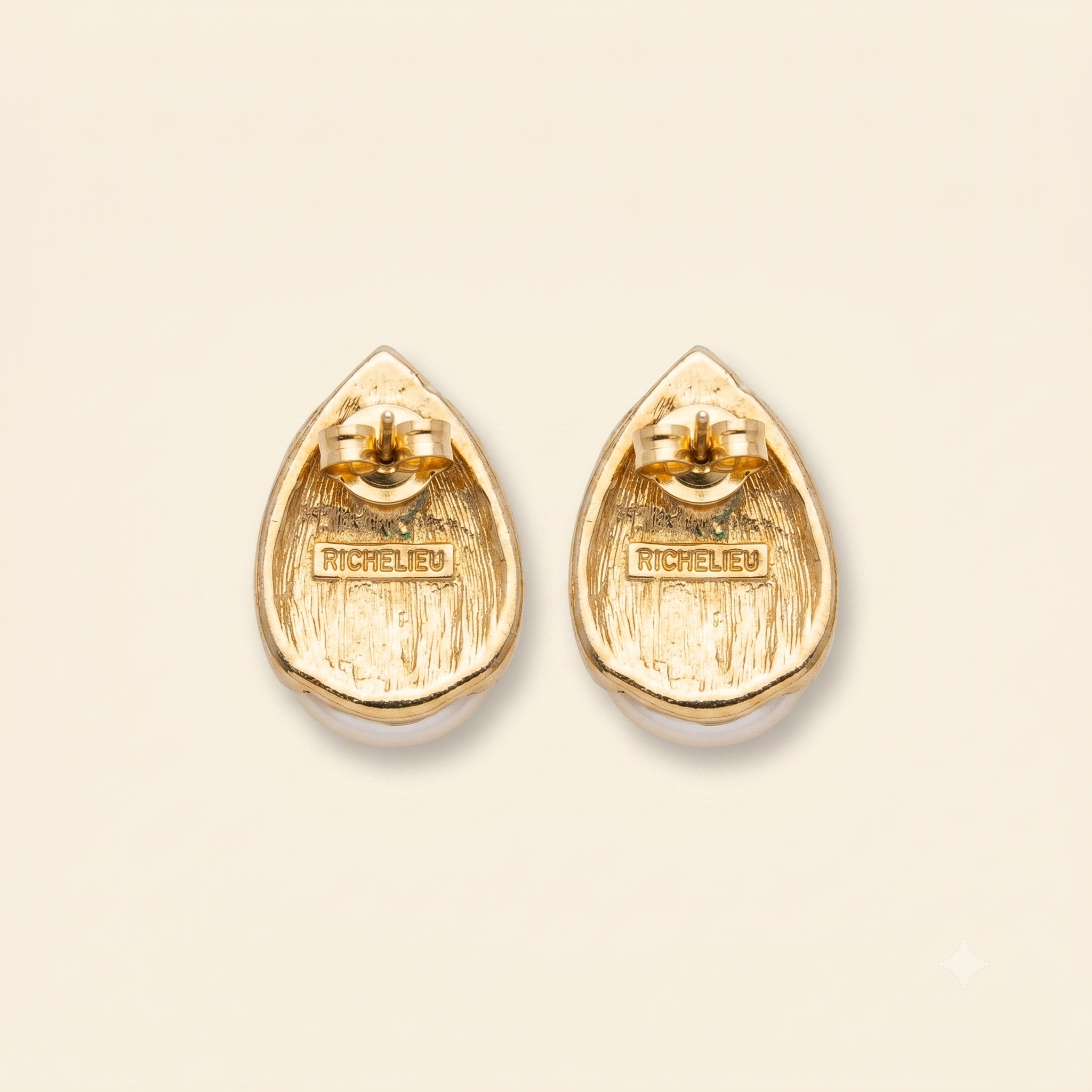 Audrey Earrings - Pearl & Crystal Teardrop Earrings by Richelieu