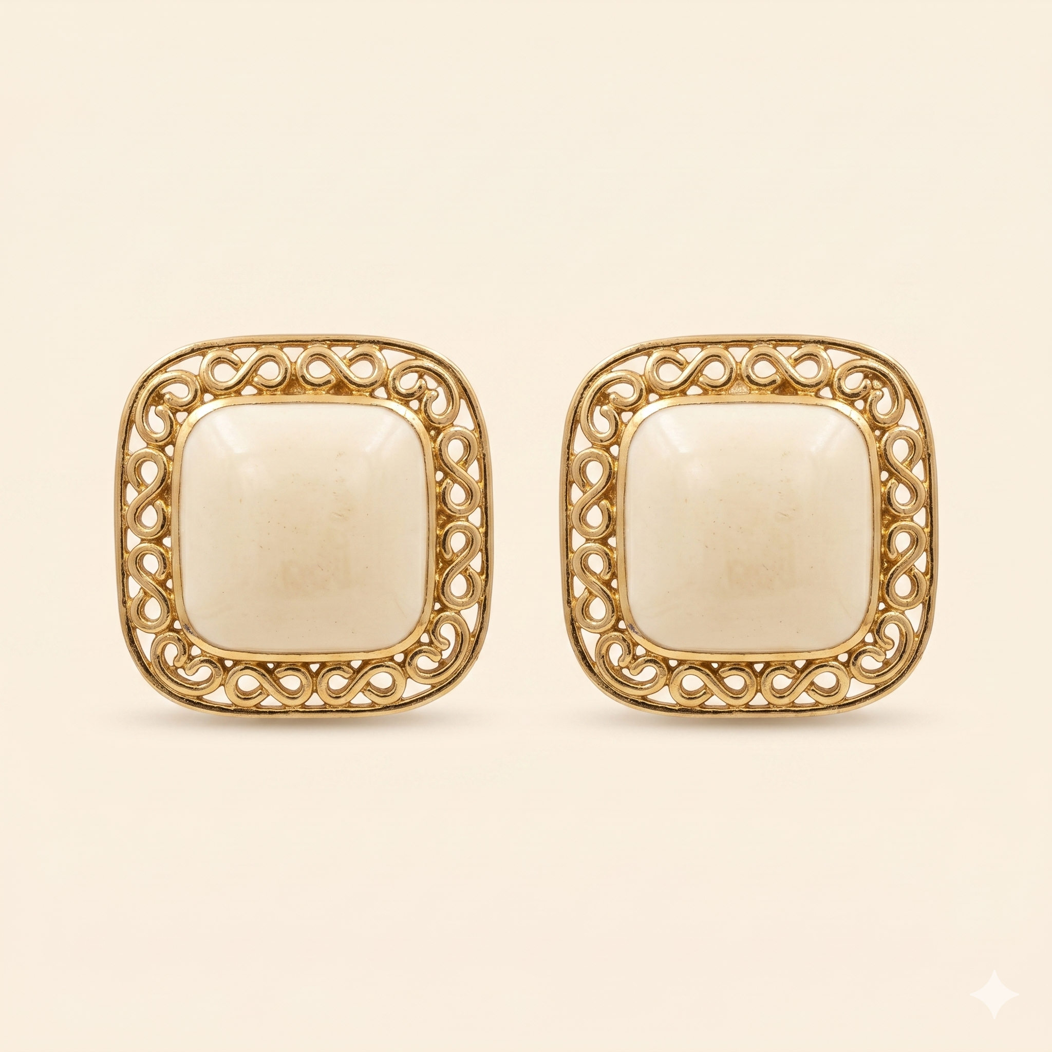 Lilya Earrings - Gold Filigree Statement Earrings