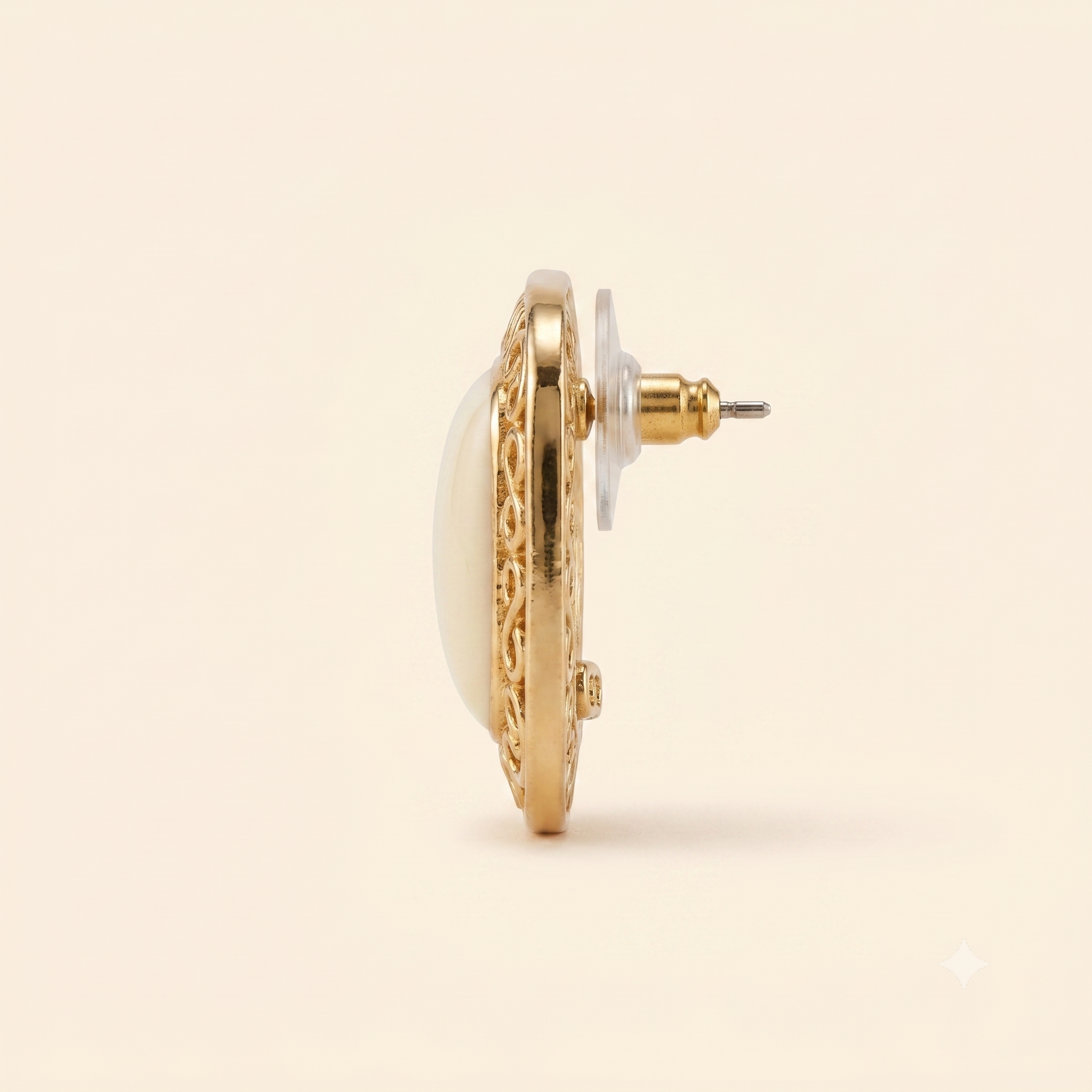 Lilya Earrings - Gold Filigree Statement Earrings
